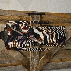 Calvin Klein Dress. Size 8. Brown/Black/Rust